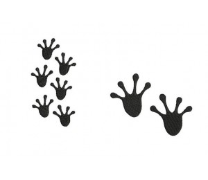 Stickdatei - Fußspuren Reptil